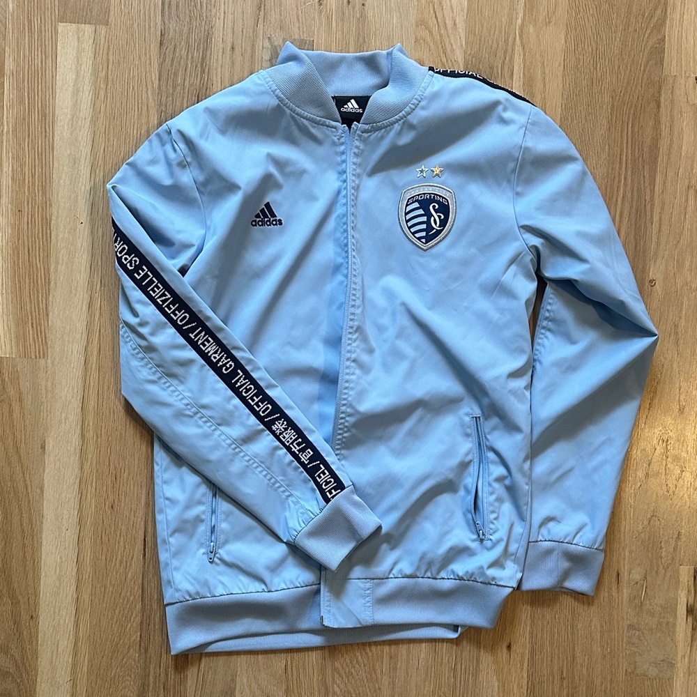 adidas Light Blue Kids Jacket
